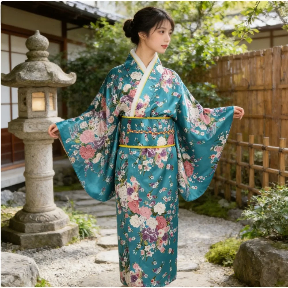 

Детское японское кимоно для девочек, юката, винтажный традиционный костюм, платье для ролевых игр и косплея