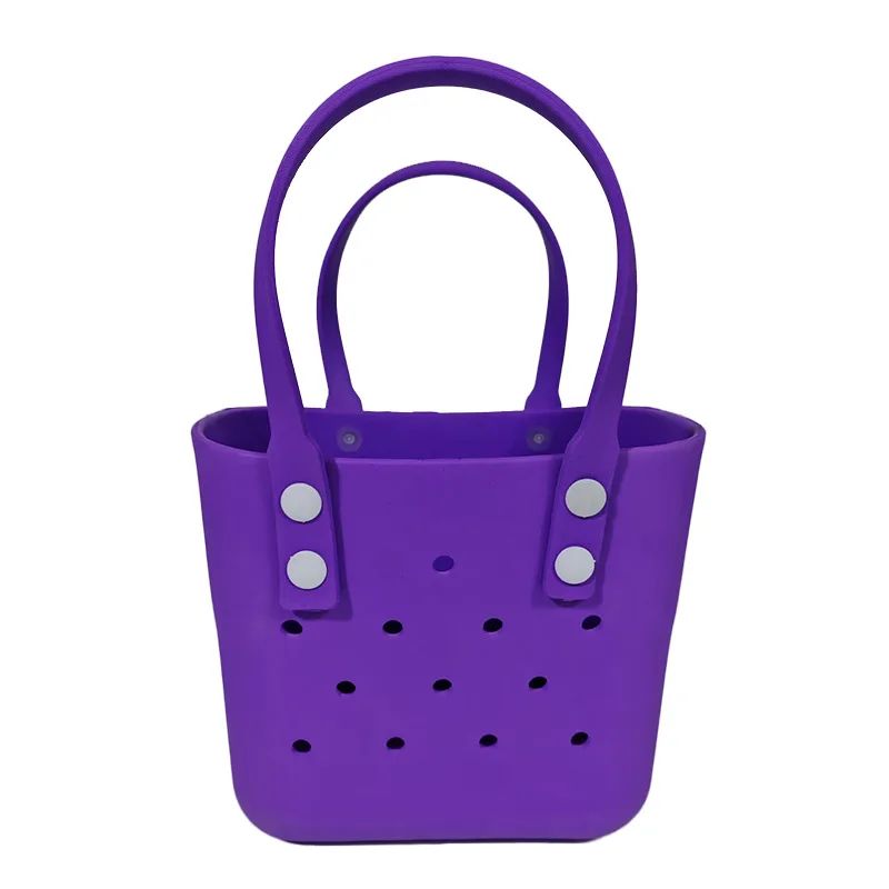 

Новая корейская пляжная сумка из ЭВА, сумка-бенто, компактная ручная сумка с отверстиями, ручная работа, ланч-бокс «сделай сам», сумка с отверстием из ЭВА