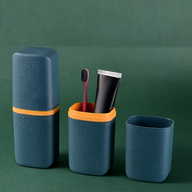 Taza de cepillo de dientes Simple para el hogar, Kit de viaje para amantes, creativo y encantador, portátil