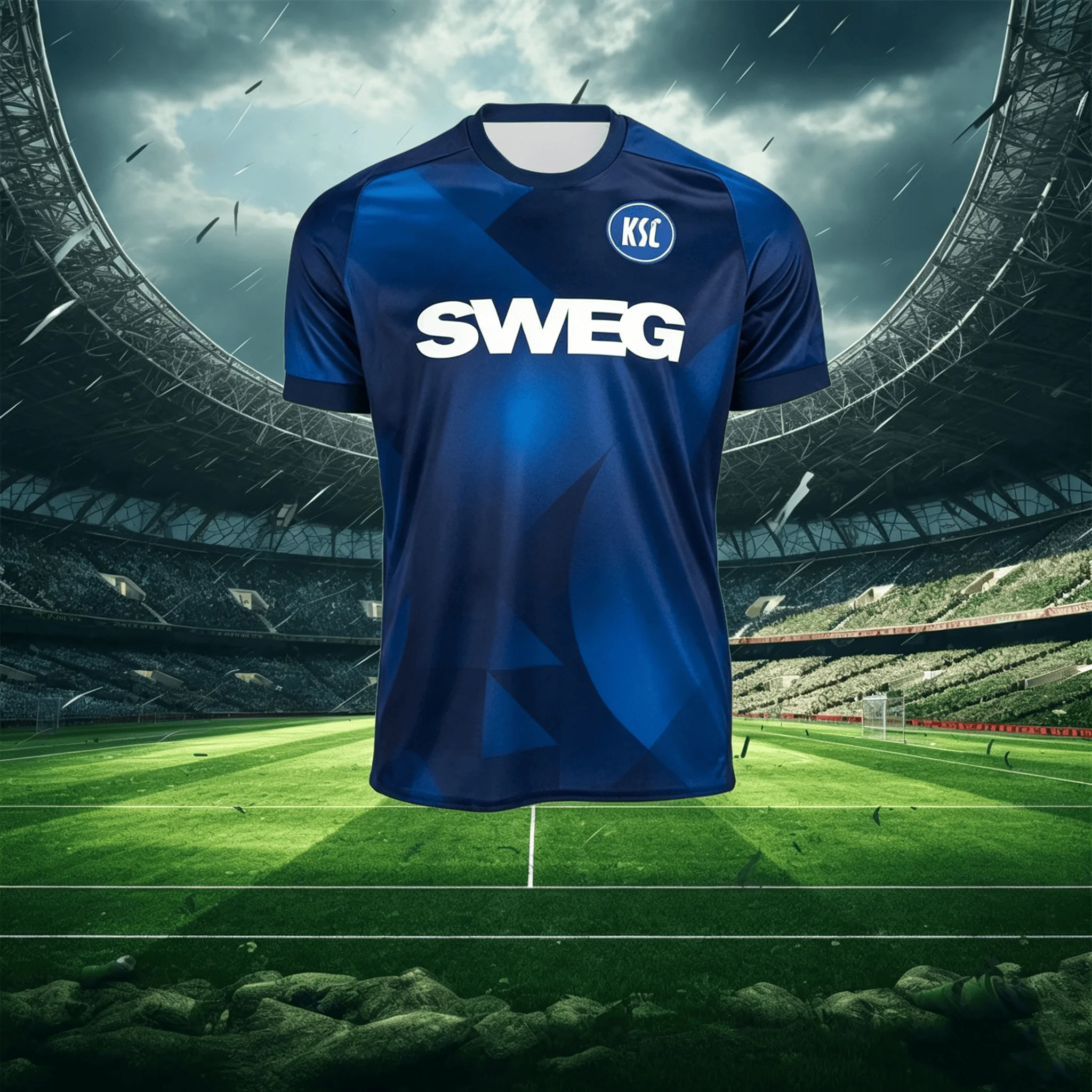 2026 Mens Kids Boys Germany Male Breathable Football Jersey Home Soccer Game Sport Karlsruher S-SC-C Away Quick-drying Top