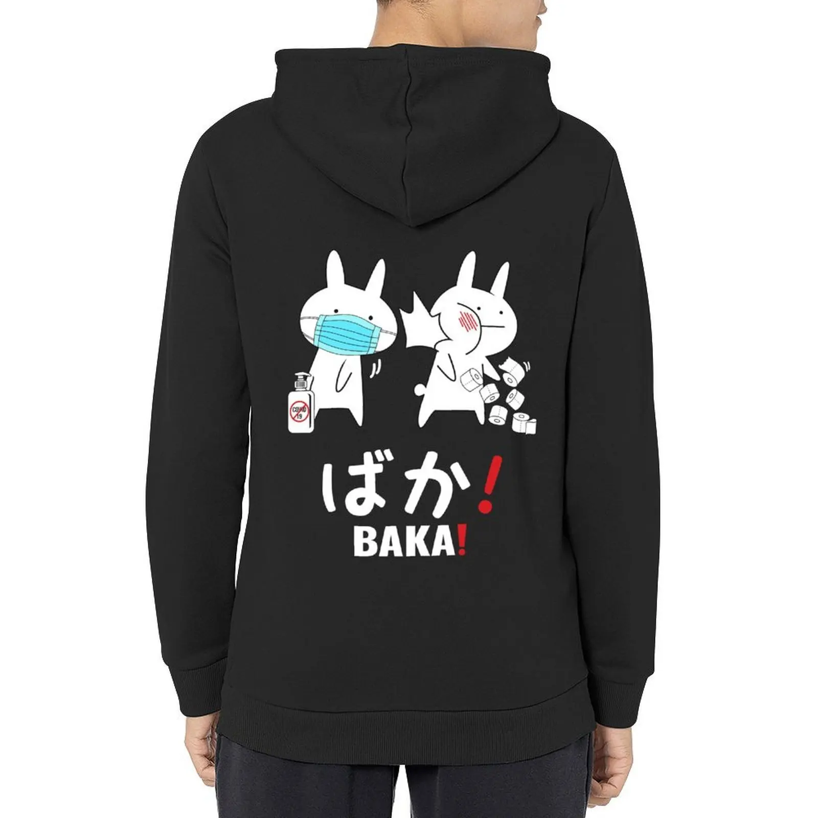 

Baka Anime Shirt, Baka Gift, Japanese Baka Rabbit Slap Hoodie men's clothing autumn jacket men mens clothes tracksuit men
