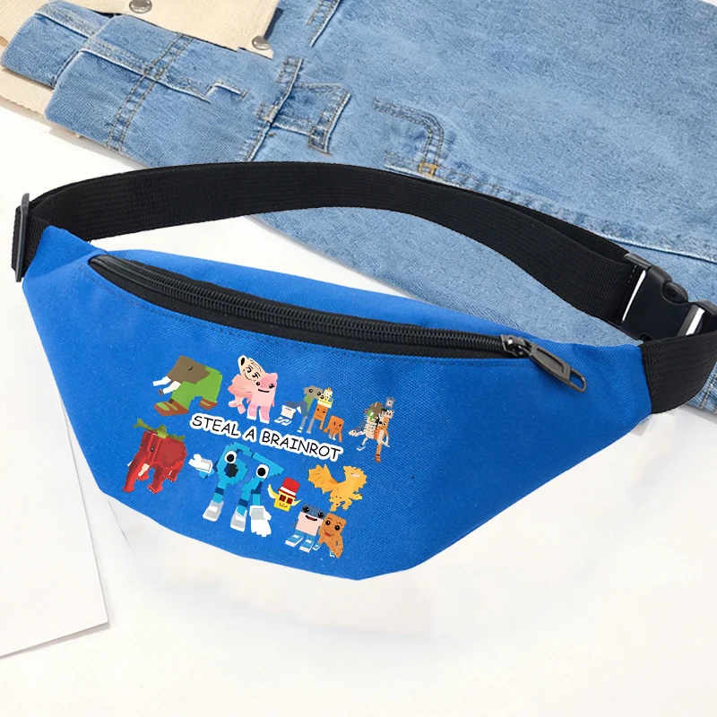 

Оксфордские поясные сумки Steal A Brainrot в стиле аниме 67, поясные сумки для спорта на открытом воздухе, повседневные сумки на молнии для мальчиков и девочек, сумка для телефона, подарок