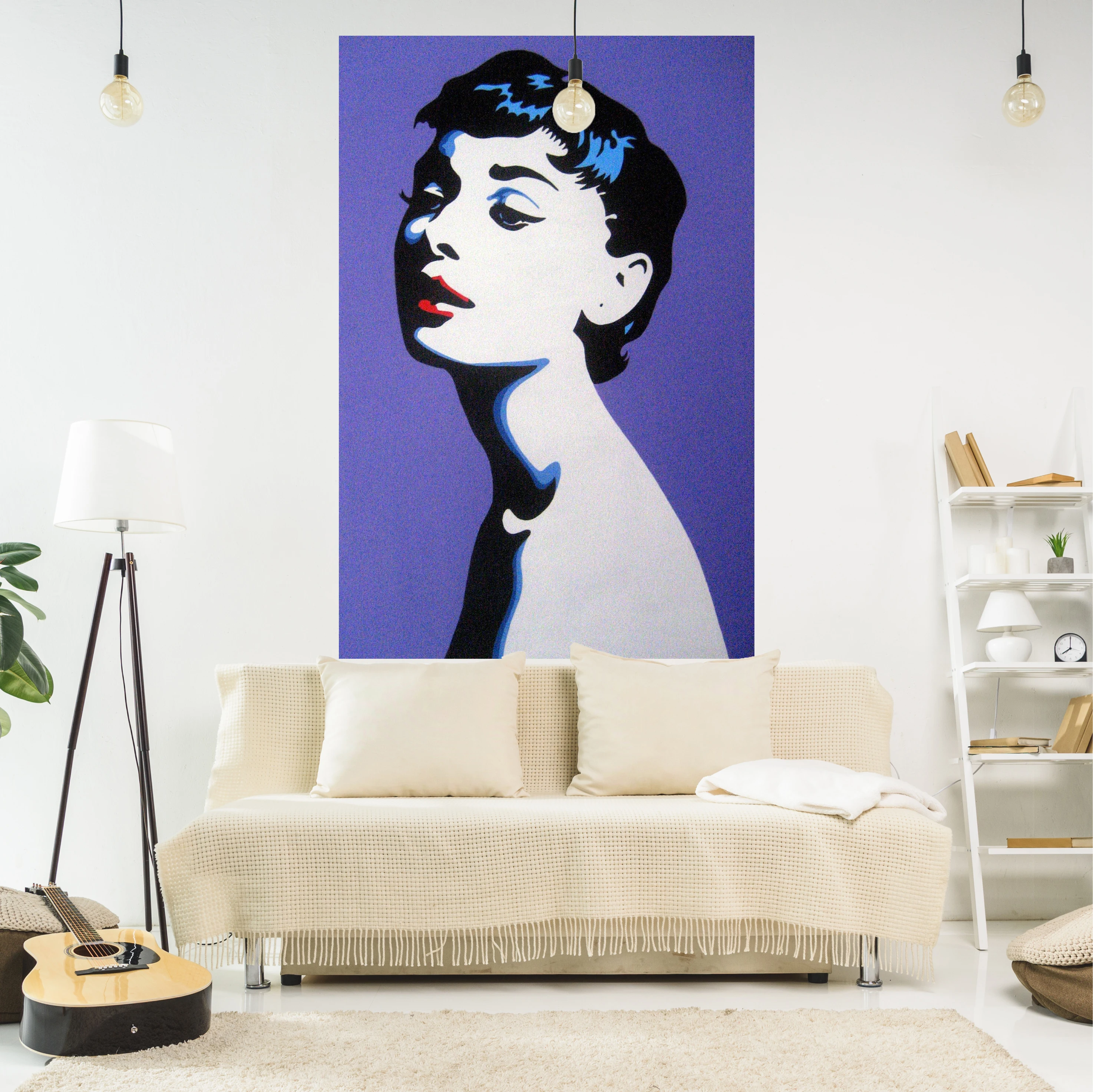 Movie Star Tapestry Audrey Hepburn Vintage Printed Wall Hanging Art Aesthetics Carpets Bedroom Or Home For Decoration