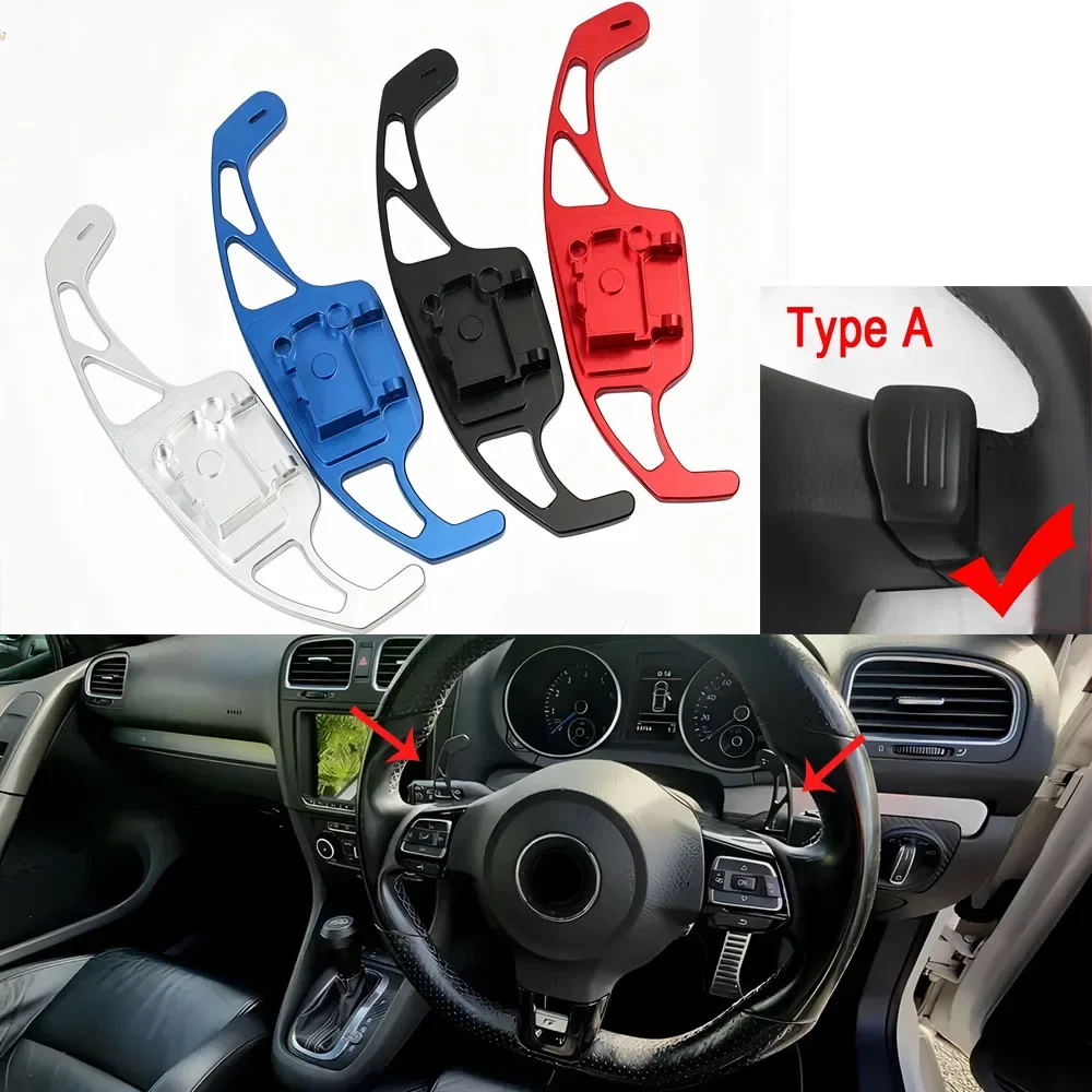 

DSG Steering Wheel Paddle Extension Shift Cover For VW Golf 5 6 MK6 GTI R Jetta MK5 Passat B6 B7 CC Polo Sharan Tiguan Seat Leon