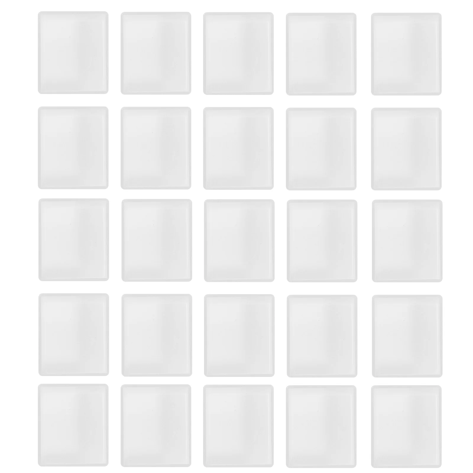 

50/100pcs Plastic Empty Watercolor Paint Pans Rectangle White Pigment Pans for Watercolor Oil Paints DIY Watercolor Tin Box