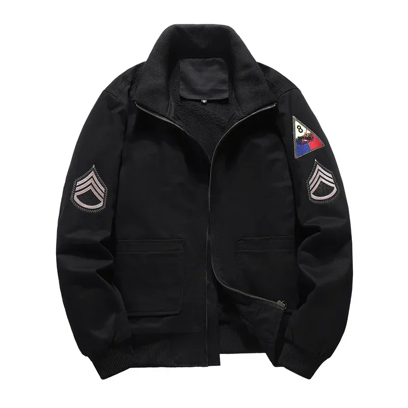 Fury precious-Blouson Bombardier Vert Armée WW2 pour Homme, Coupe-Vent d\'Extérieur, 6XL
