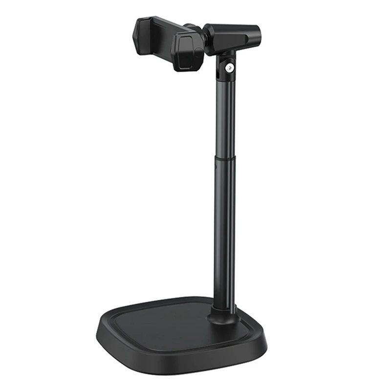 BONERUY Desktop Mobile Phone Holder Live Stand 360 Rotate For Live Streaming Video Round Base Smartphone