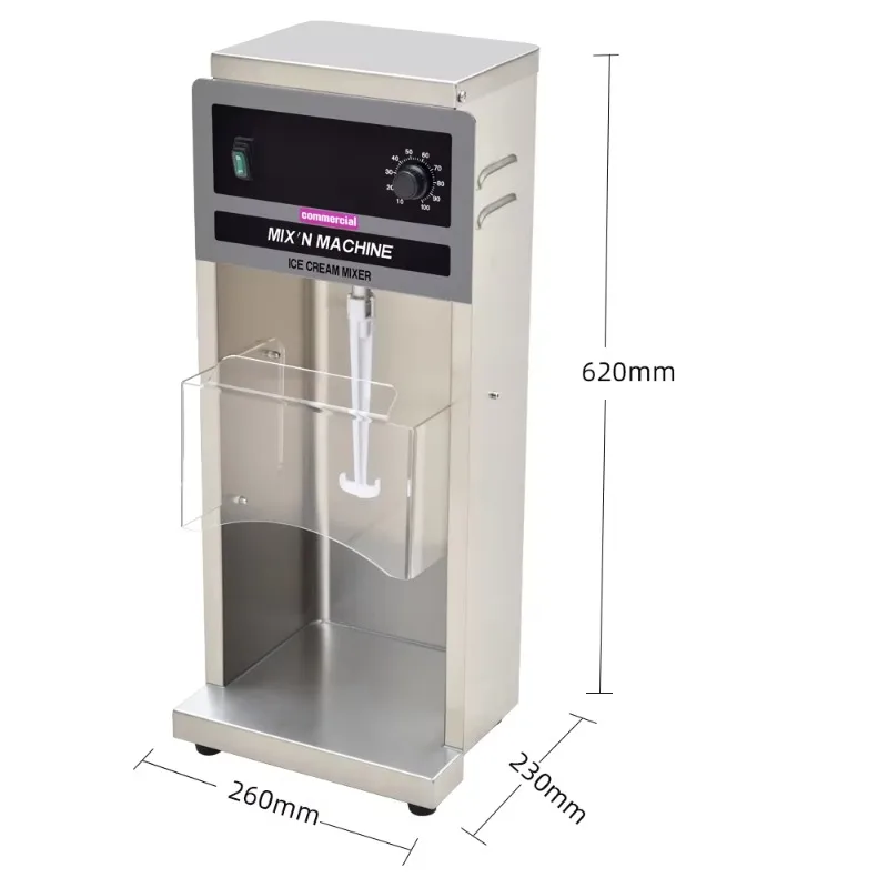 

Commercial Ice Cream Maker Blender Low Noise Level for Ice Cream Syrup Powder Yogurt Fruit Milk-Brand New