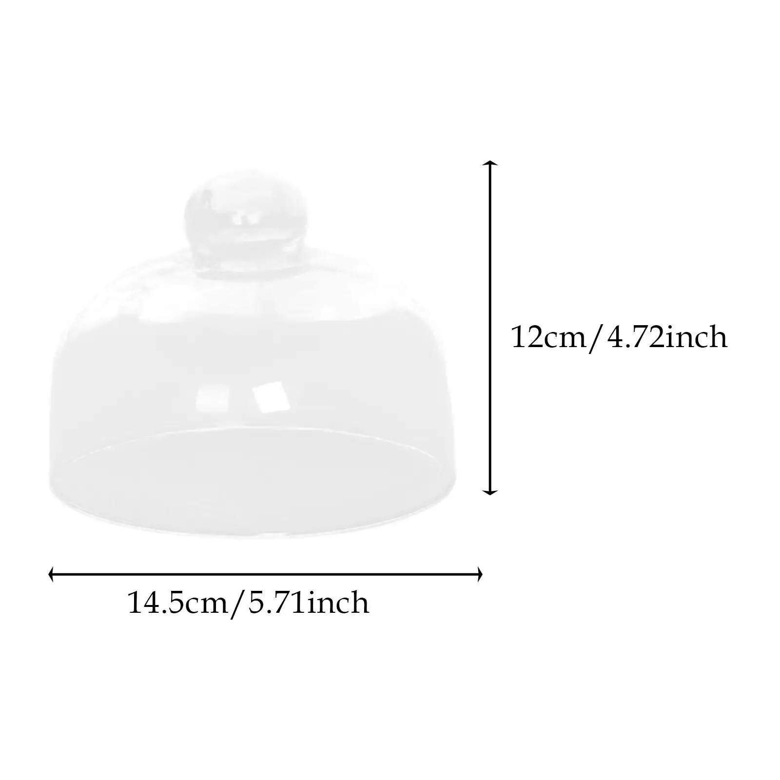 Glass Cake Stand Cover Decorative Serving Dome for Wedding Party Cake Plate