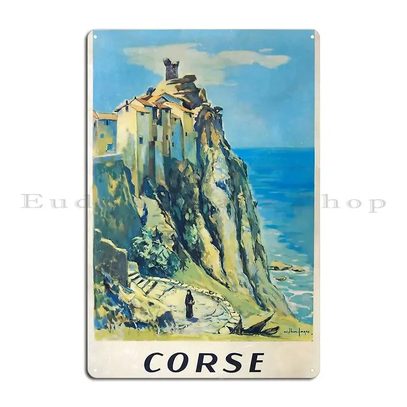 Corse CAPRI ITALY Island Of The Sun Vintage Art Deco Travel Metal Plaque Retro Designing Classic Customized Tin Sign Poster
