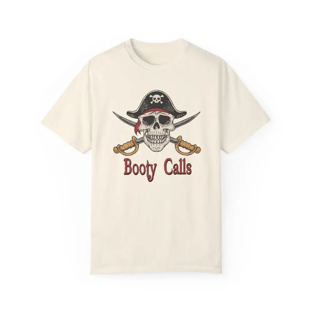 Booty Calls Theme T Shirt Nostalgia Tee Garment-Dyed Tee Graphic T-shirts For Men Clothing Women Short Sleeve Tees Y2K Tops