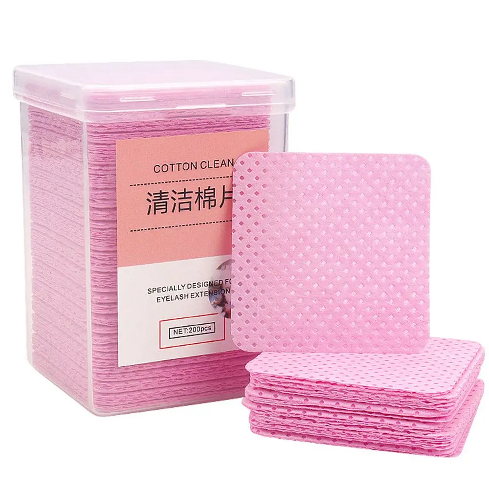 Portable Nail Polish Remover UV Gel Makeup Tools Remover Cotton Nail Tips Cleaner Lash Glue Remover Pad Eyelash Cotton Wipes