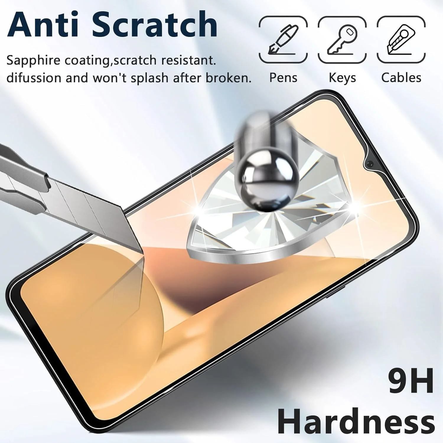 2/4Pcs Protective Tempered Glass For CUBOT A10 Screen Protector