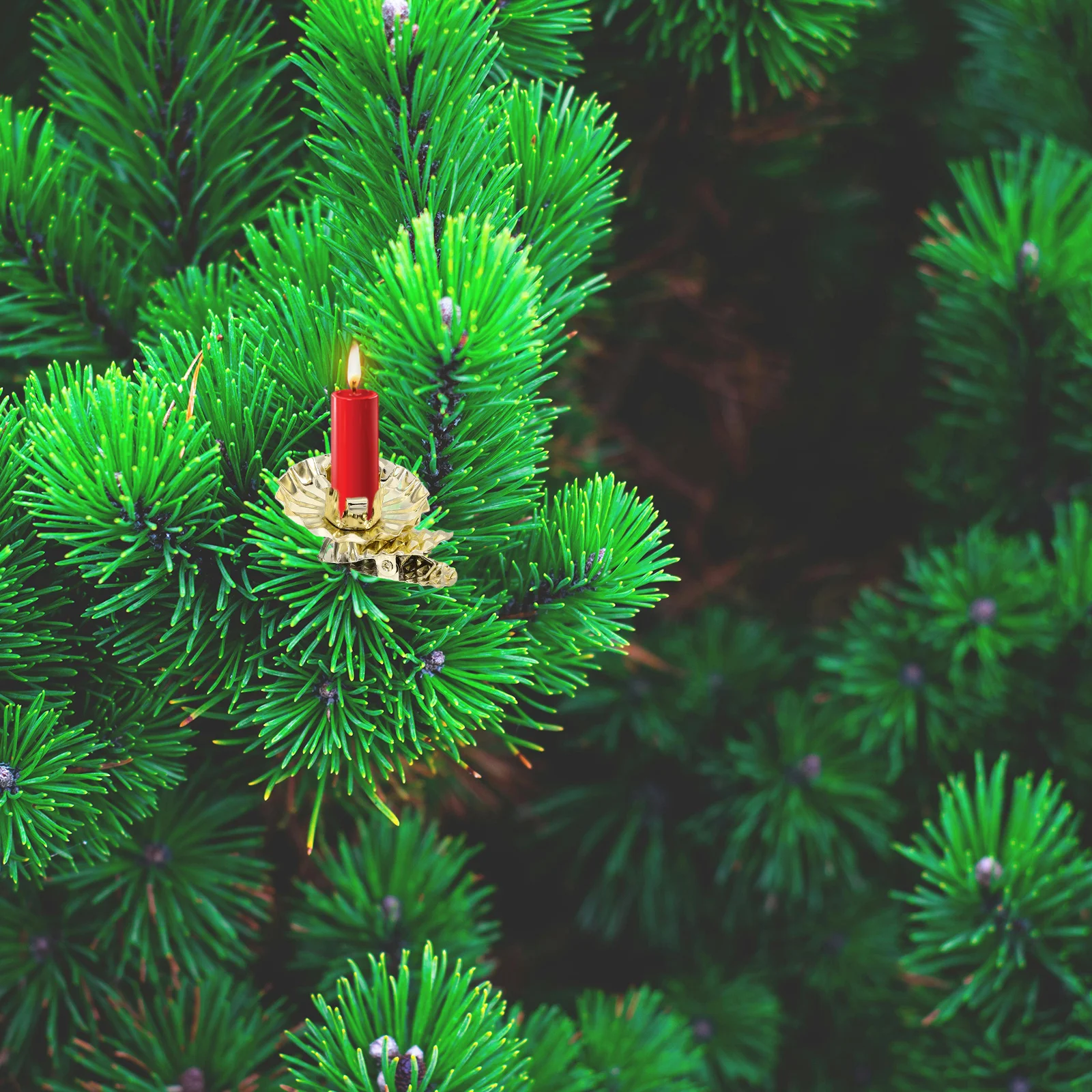 

20Pcs Xmas Holder Clips Metal Lightweight Iron Clip-on Holders for Christmas Tree Festive Party Decoration