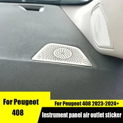 For Peugeot 408 2023 2024 Air outlet decoration sticker on dashboard air conditioning air outlet car interior glitter
