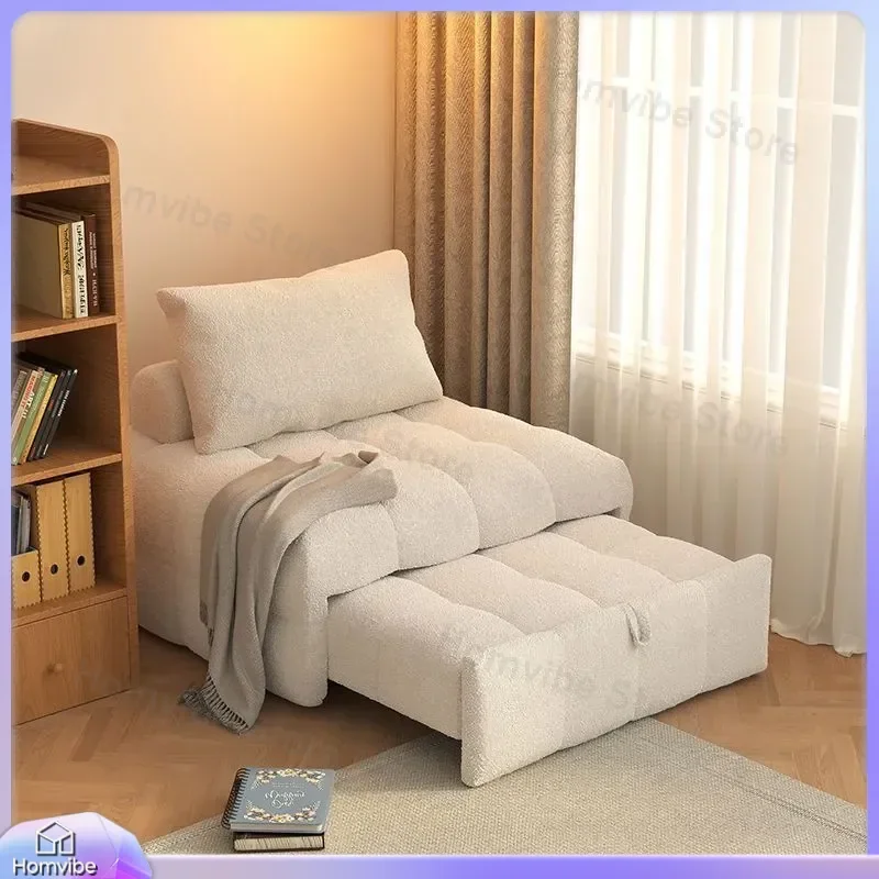 for Folding Cream Bubble Sofa Bed Dual Purpose Multi Functional Living Room New Telescopic Single Double Pull Small Apartment