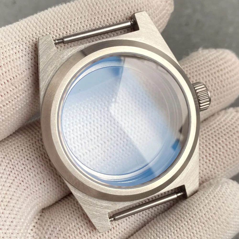 AR Sapphire 316L Steel 38mm Brushed Diver Watch Case 200M Waterproof Fit NH35 NH36 NH34 ETA2824 PT5000 ST2130 for Swim Watch