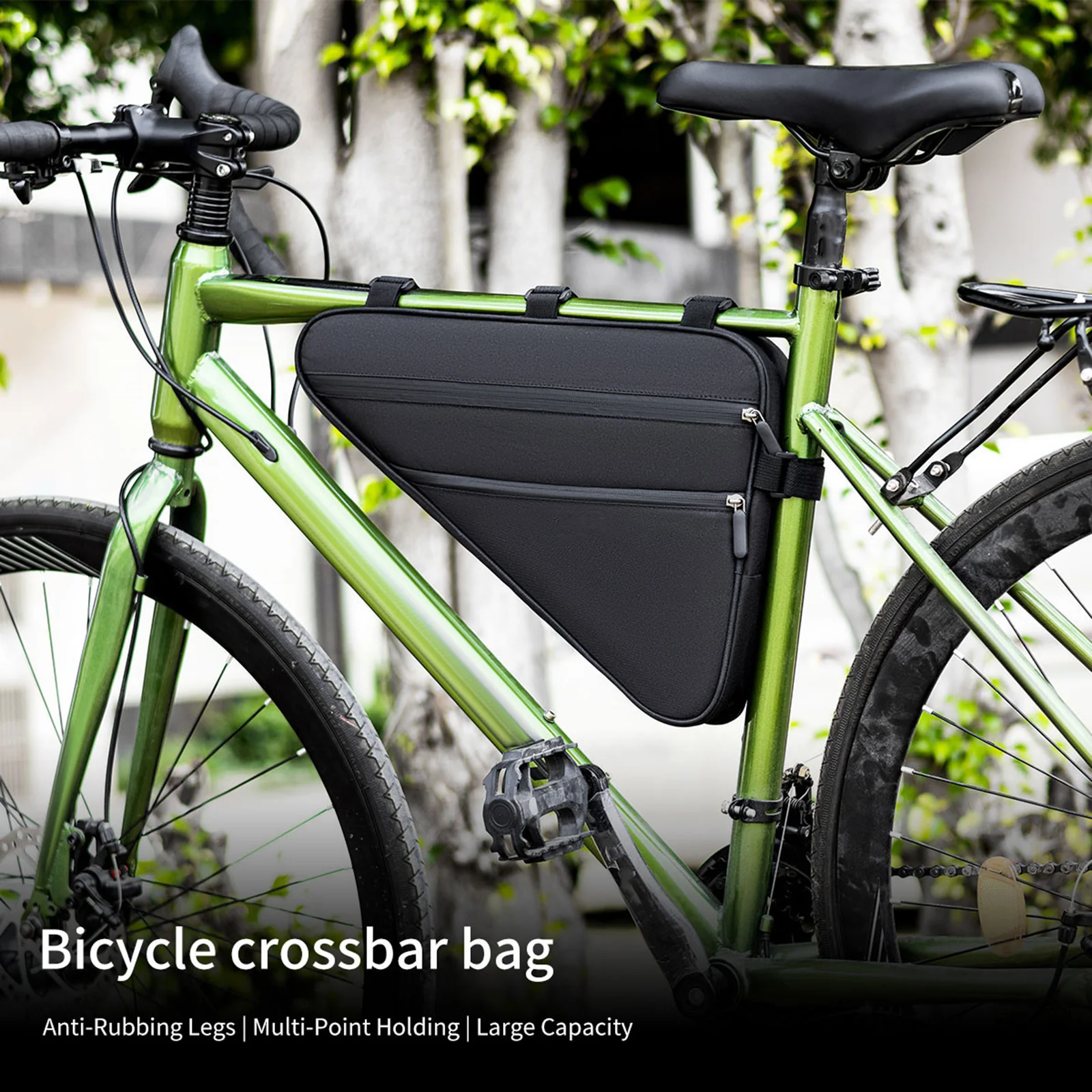 Mountainbike-Tasche Fahrrad-Aufbewahrungstasche Dreieckige Fahrradtasche für Mountainbikes und Rennräder MTB