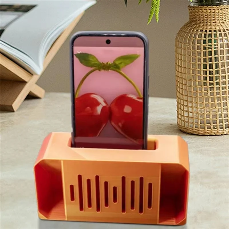 

Phone Sound Amplifier Desktop Portable Plastic Phone Holder For Desk Travel Vanity Bathroom Bedside-[Y03A]