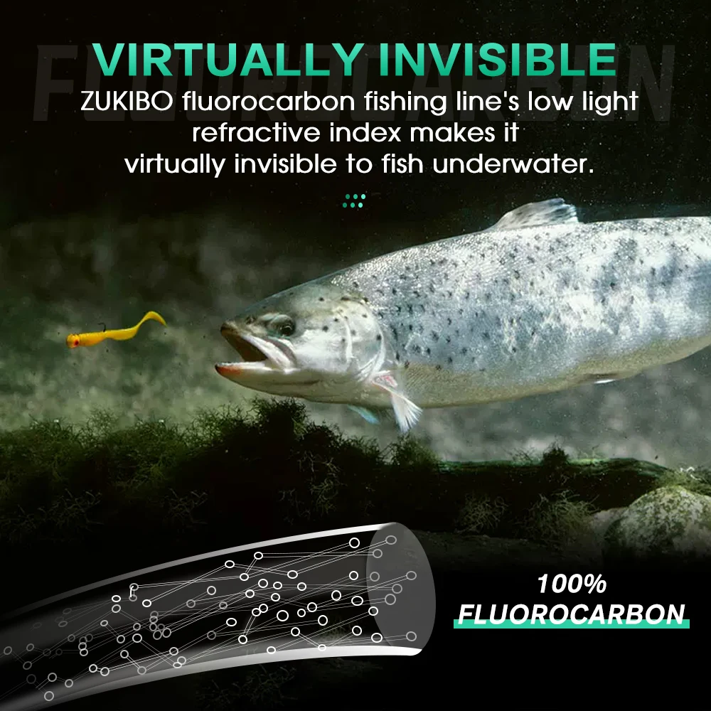 ZUKIBO 100% Fluorocarbon Fishi - Fluorocarbon Line recensione e prezzo