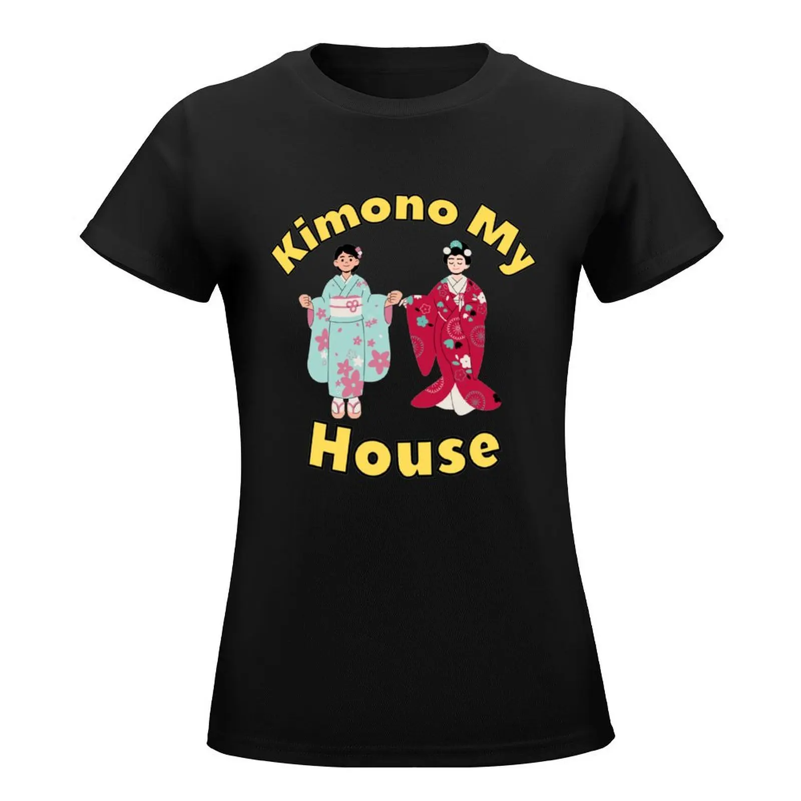 Kimono My House T-Shirt Nieuwe Editie Dier Prinvoor T-Shirts Voor Vrouwen Grafische T-Shirts Grappig