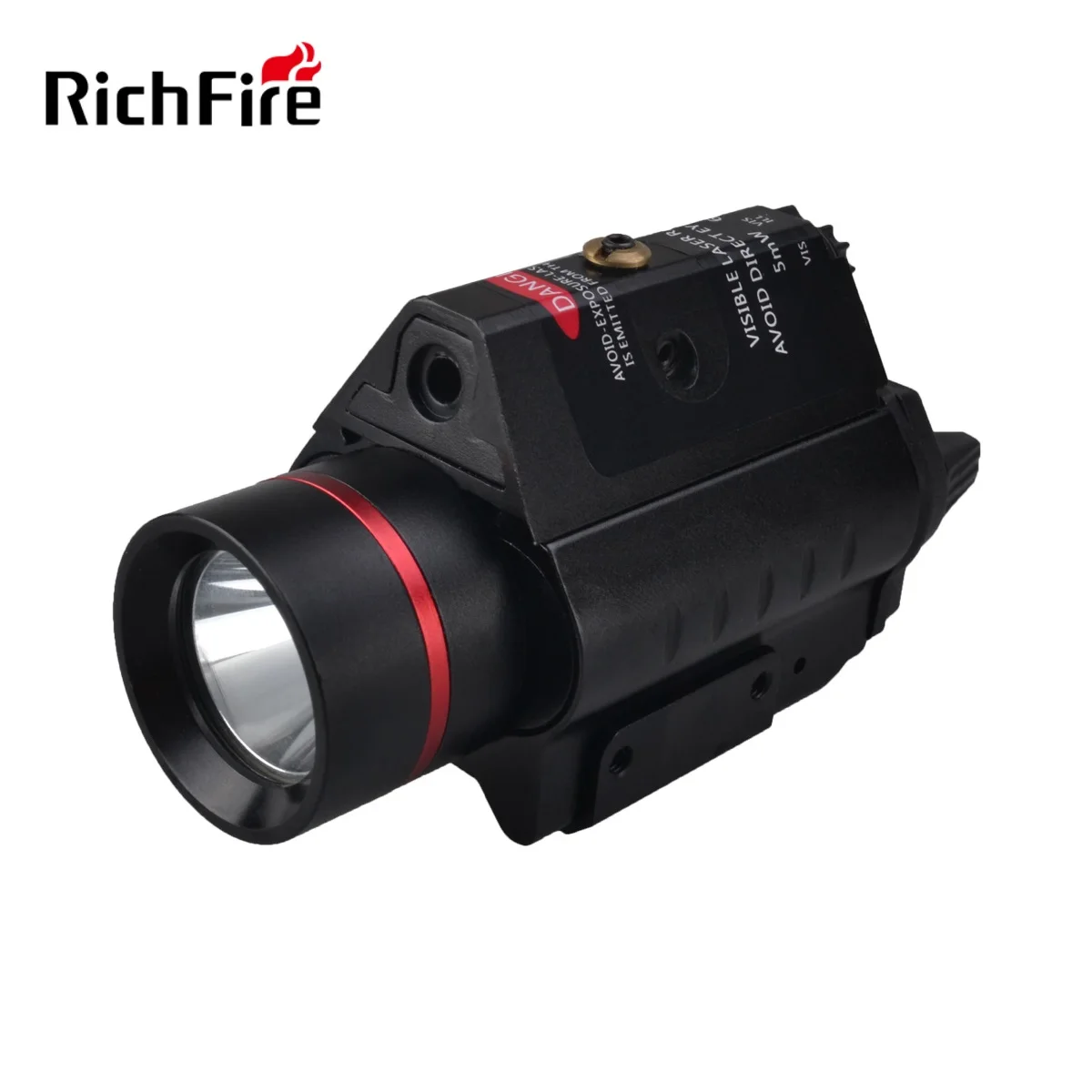 Richfire SF-P28/P29 Powerful Weapon Lights 300LM Combo Red/Green 5mw Laser Torch with CR123A Battery for Pistol Handgun Rifle