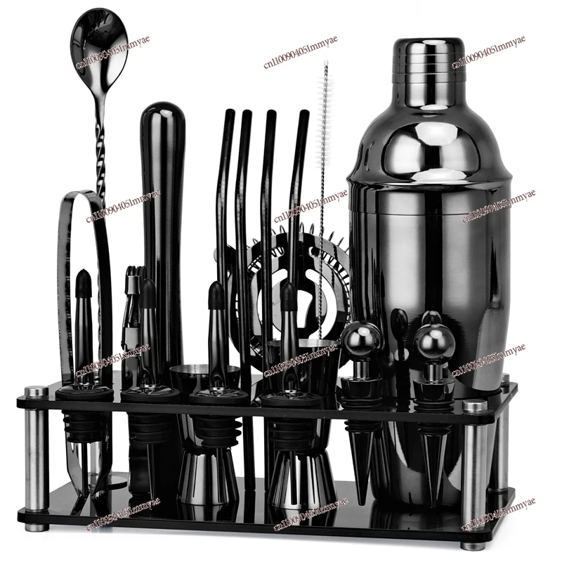 

Beginner Entry-level Cocktail Shaker Set Bar KTV Shaker Snow Pot 20-piece Wine Measuring Cup