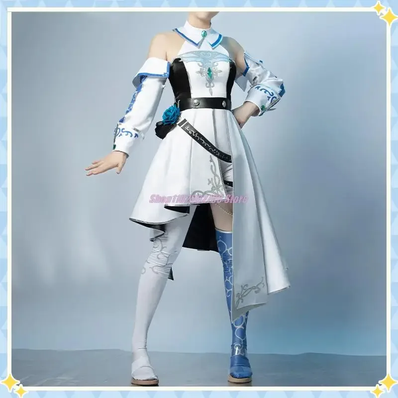 

2025 11, игровой проект Akiyama Mizuki Sekai, красочный сценический костюм, белый рыцари, костюм для косплея, Хэллоуина, карнавала, Unifo
