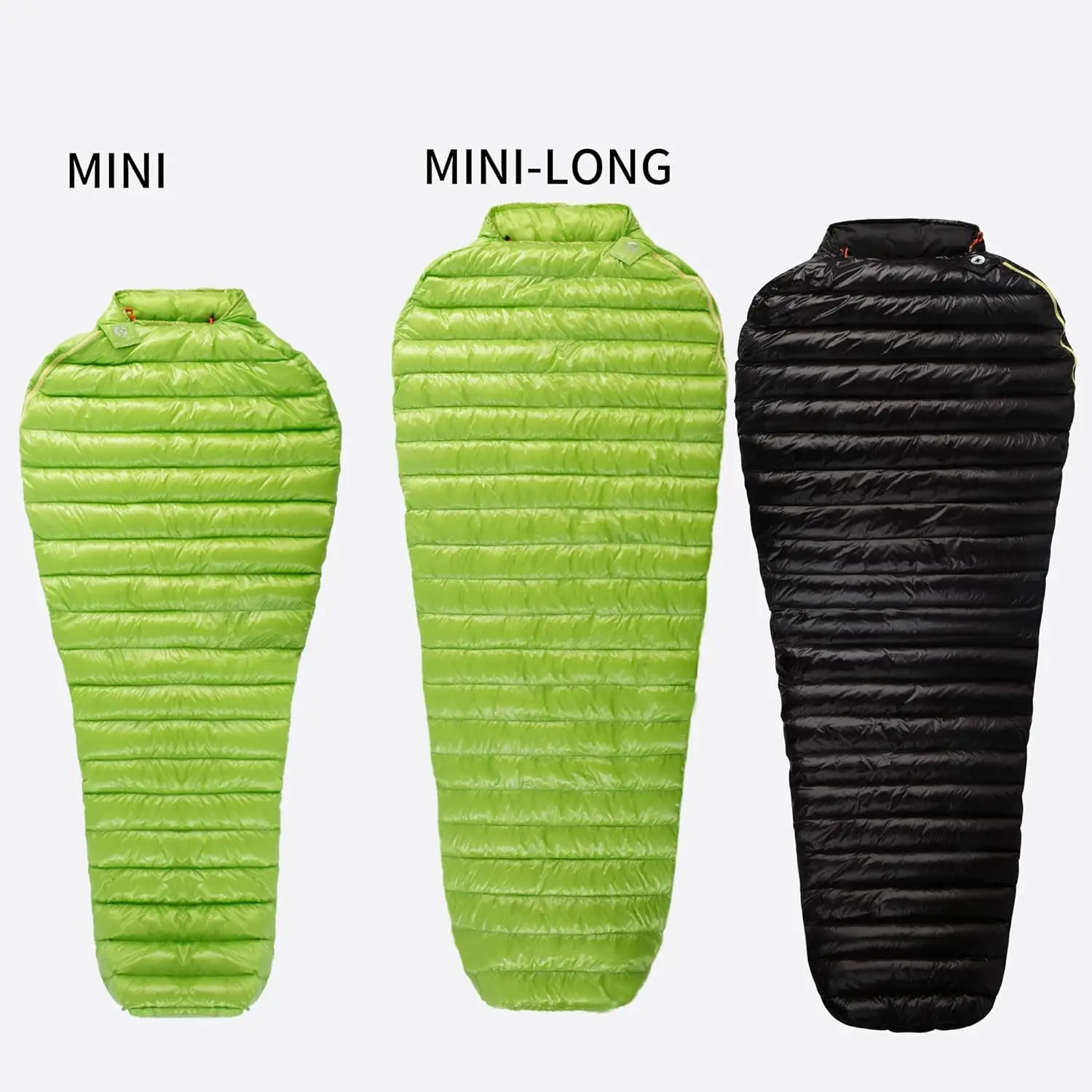 6 Degree 800FP Goose Down Sleeping Bag Ultralight Down Sleeping Bag for Backpacking and Camping for Men & Women (Green, Regular)