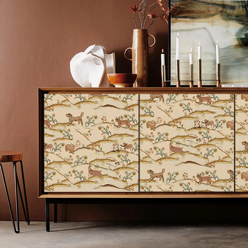 Jungle Peel and Stick Wallpaper Animal Tropical Mural Floral Contact Paper Self Adhesive Wallpaper for Cabinets Bedroom Bathroom