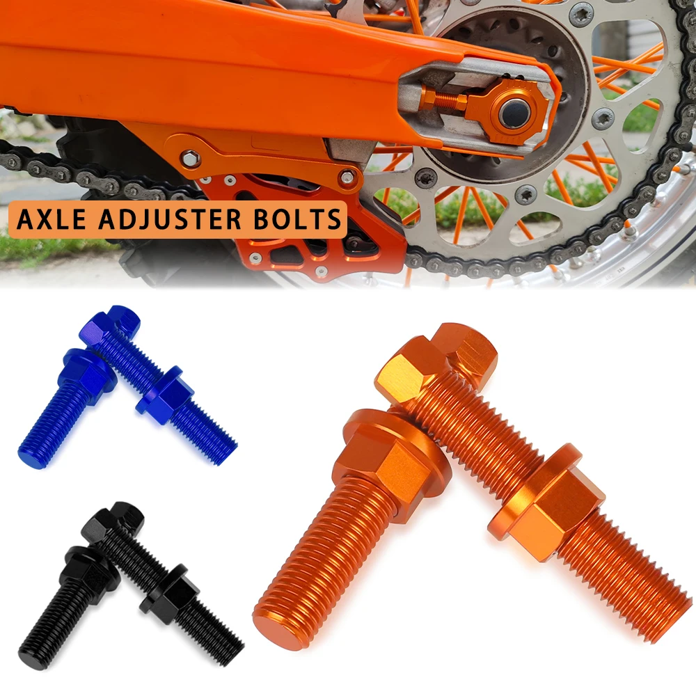 

2023 Moto For KTM 690DUKE 2008-2016 990SUPER DUKE 990 SUPERMOTO Motorcycle Aluminium Accessories Chain Axle Adjuster Bolt Nuts