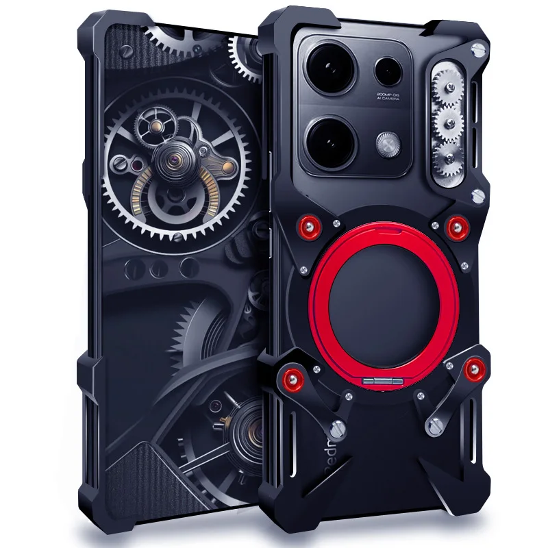

Aluminum Metal Armor Bumper Cooling bracket Case For ZTE nubia Red Magic 10 Pro 10Air 9 Pro Plus 8 8s Pro Plus Cover
