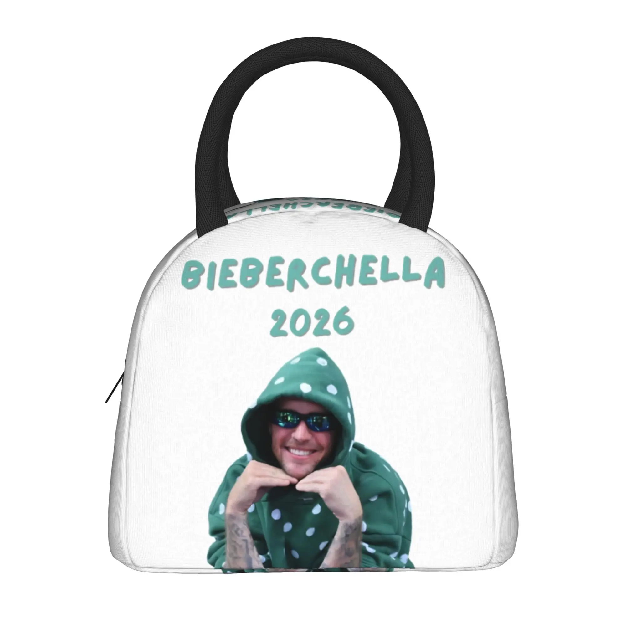 Insulated Lunch Box Justines Coachellas 2026 Concert Bieberes Merch  Lunch Container Trendy Thermal Cooler Lunch Box For Travel