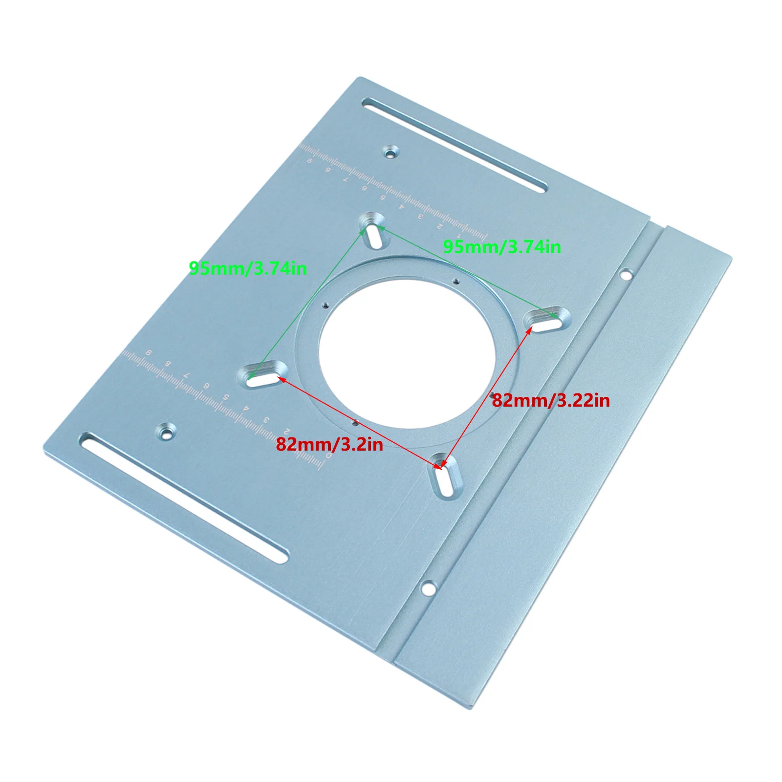 Large Router Table Insert Plate for Woodworking Benches Router Table w/ Miter Gauge Guide Aluminium Profile Fence Sliding Bracke