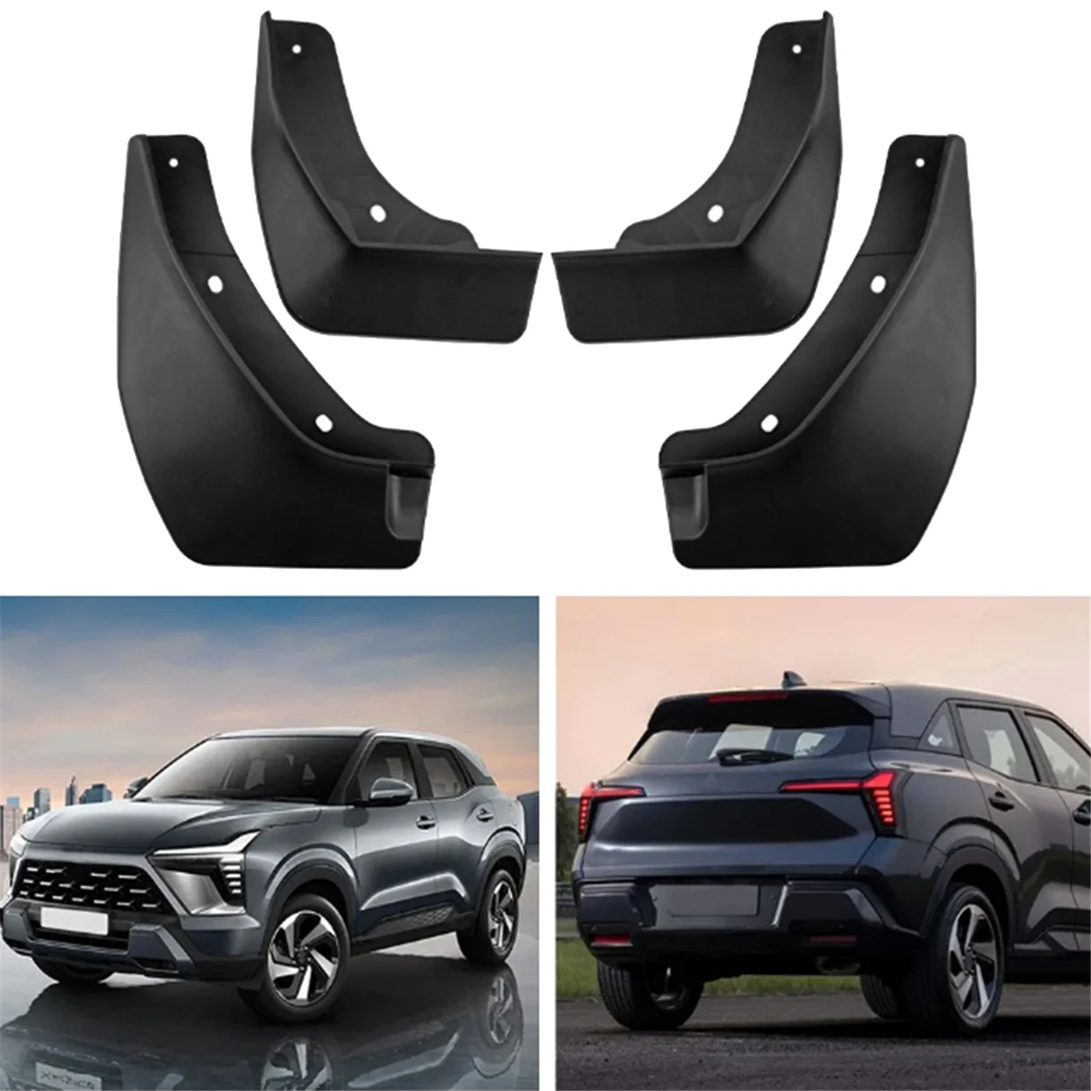

A92Q-Car Mudguards for Mitsubishi X-Force 2024 Front Rear Mud Flaps Guards Splash Fender Car Exterior