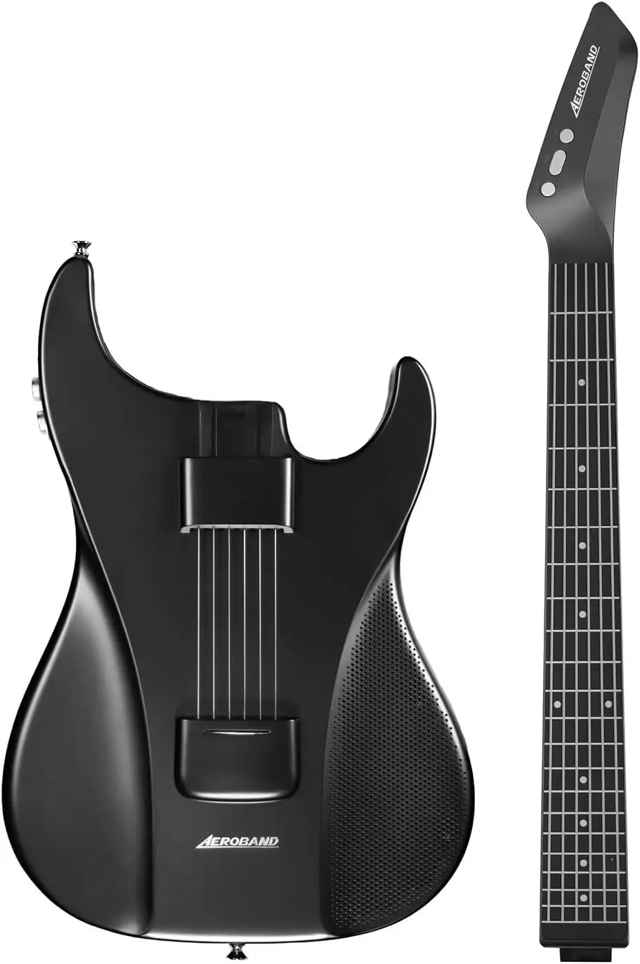 Guitar Smart Guitar With Silicone Strings, Travel Silent Guitar With Detachable Fretboard, Headphone Jack