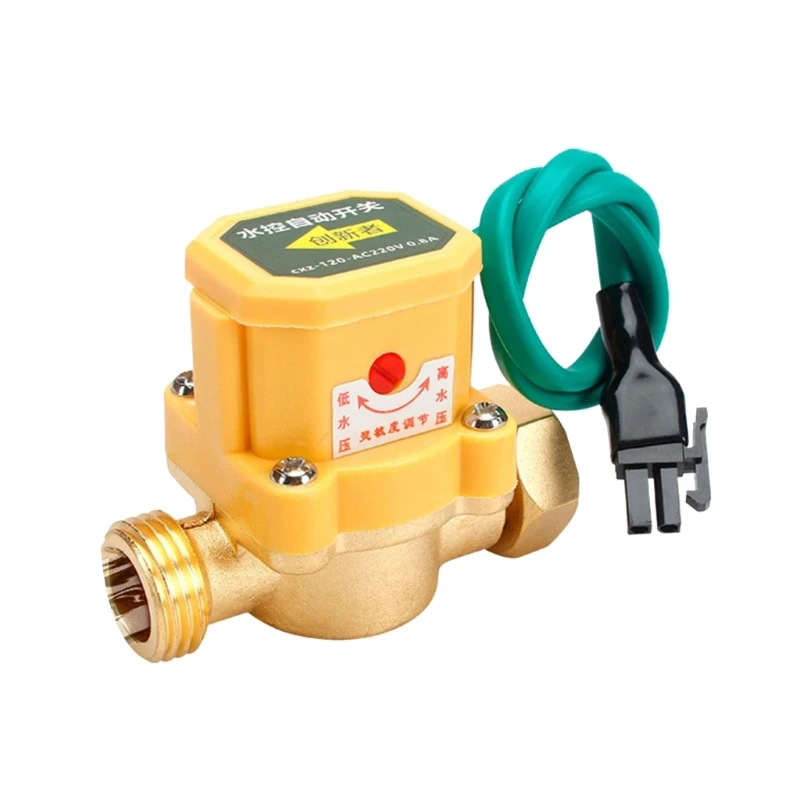 G1/2 To G1/2/G3/4 To G1/2 Thread Connector Circulation Pump Automatic Water Flow Sensor Switch Easy Installation Durable