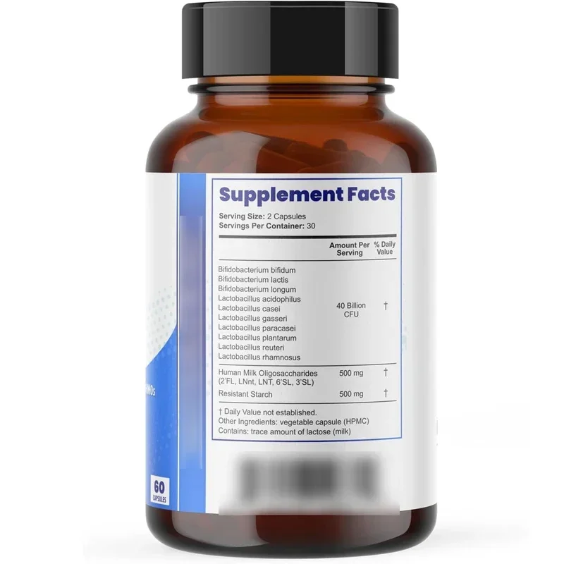 Probiotics and 40 Billion Colony Forming Units of Probiotics, Supporting Intestinal Health, Suitable for Both Men and Women