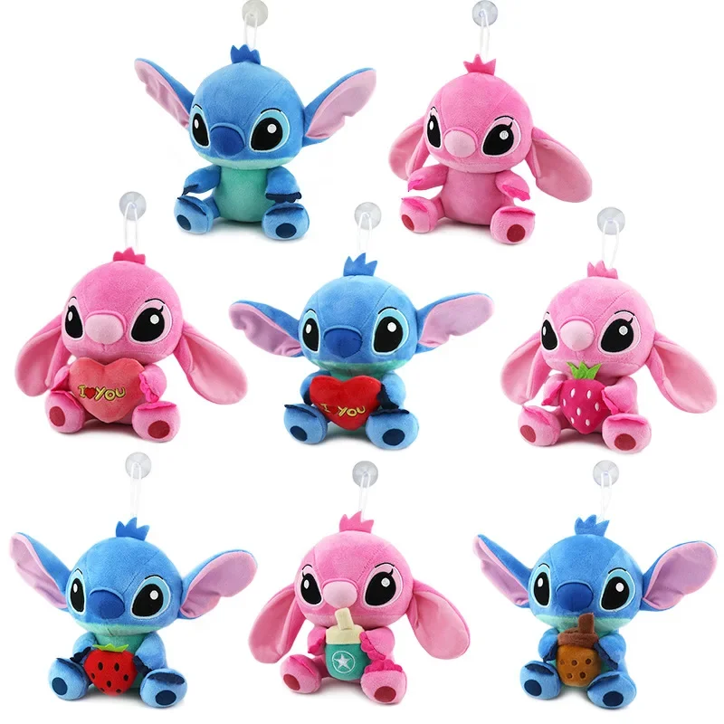 

Disney Cartoon Plush Toy Lilo & Stitch Doll Stitch Rag Doll Pillow Creative Gift School Bag Pendant Party Accessories Stich Gift