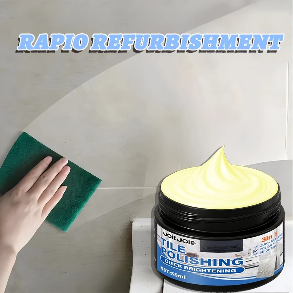 JOKJOK All-Purpose Tile & Stone Polish Cream - Quick Brightening & Renovation Polish, Fast-Acting Polish Wax Paste for Ceramic,