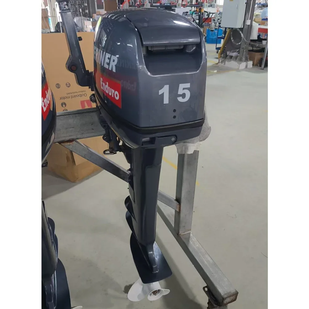 6B4 محرك خارجي قصير وطويل رمح 2 السكتة الدماغية 15HP محرّك القارب لياماها إندورو صالح صياد