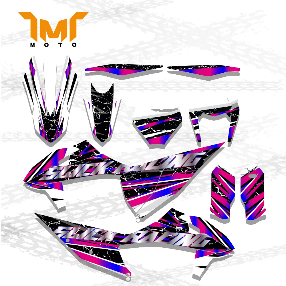 

For KTM SX SXF 2019 2020 2021 2022 EXC XC XCW 2020 2021 2022 2023 Motorycle Graphics Background Decals Stickers Kits