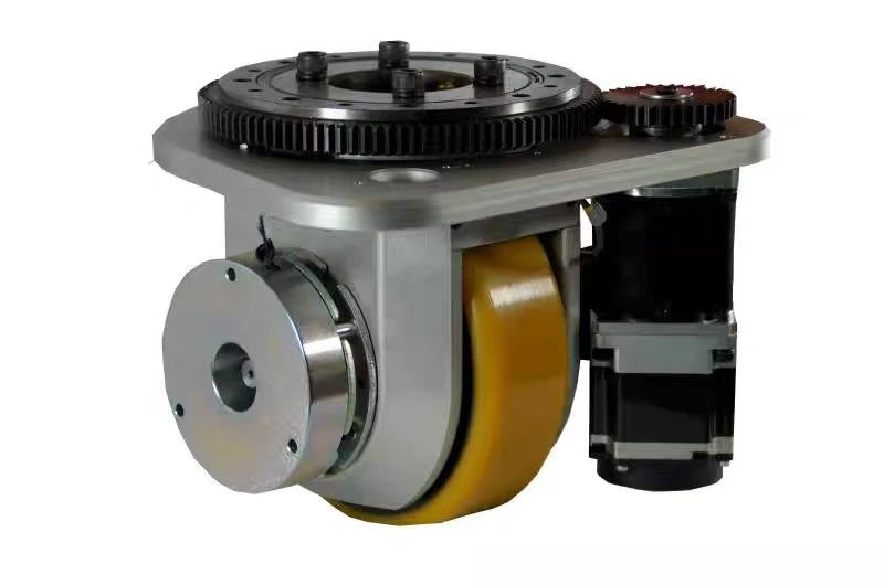 Ultra-Wear 200mm Diameter AGV Drive Wheel Large Polyurethane Foam Smart Warehouse Steering Bearing 48v Forklift Retail
