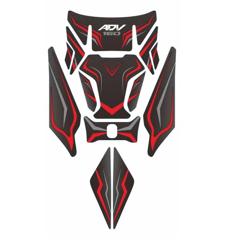 New 3D Motorcycle Fuel Tank Pad Decal Knee Scratch Protective Stickers For Honda ADV160 ADV 160 2023 Motorcycle Accessories