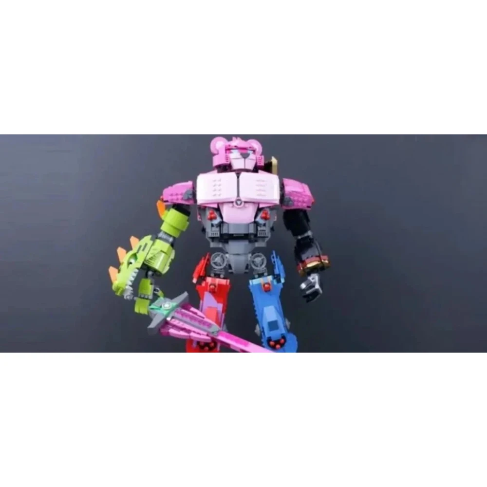مجموعات مكعبات بناء صغيرة من Mecha Team Leader متوافقة مع جزيئات Lego مناسبة لهدايا عيد الميلاد 77078