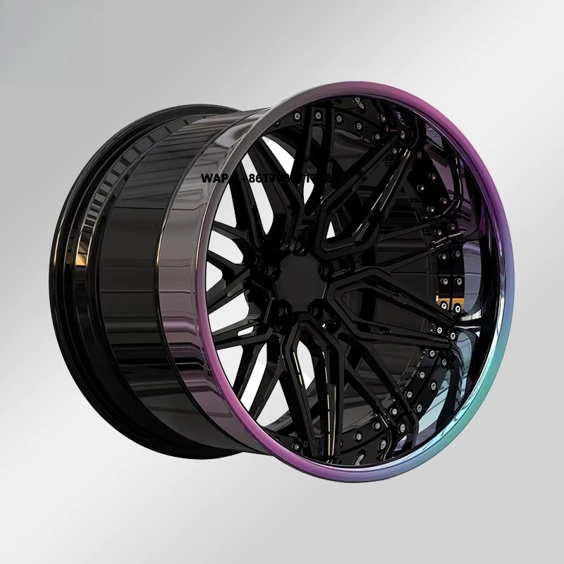 

Luxury 3-Piece Forged Wheels for R818-24 Inch Gloss Black Mesh Rims