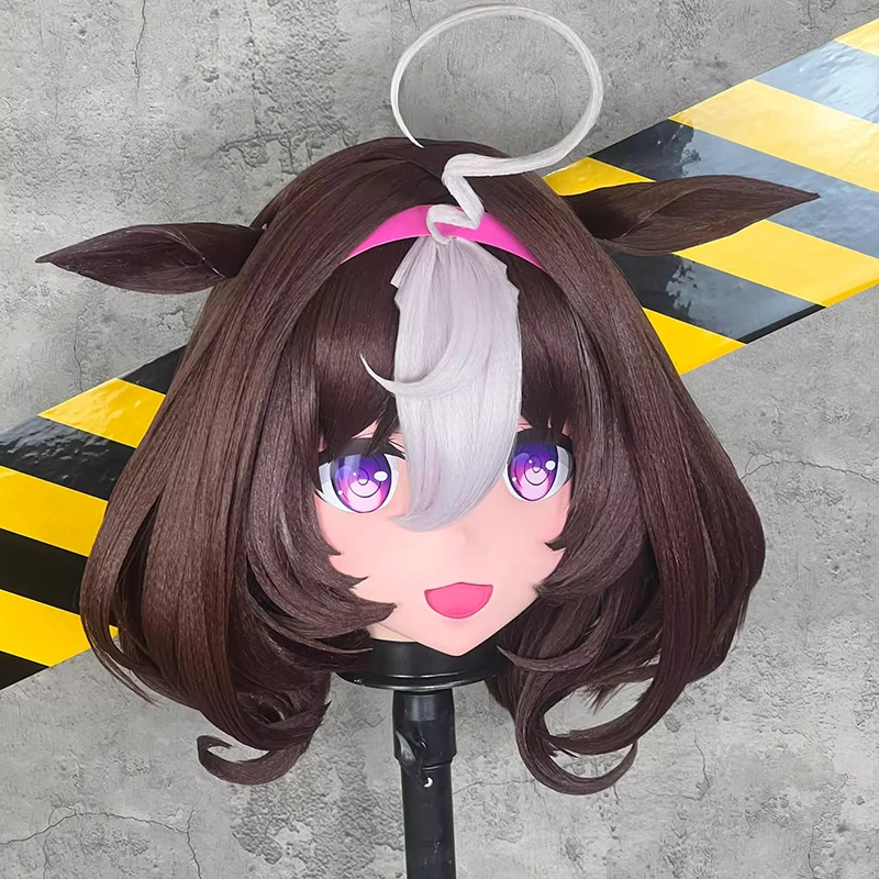 Lucchetto per fascia completaFatto a mano Personalizza bambola personaggio dei cartoni animati Kig Cosplay Kigurumi Maschera Maschere Kigurumi anime giapponesi in resina