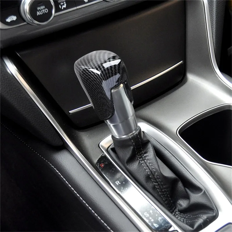 Abs Composiet Koolstofvezelstickers Voor Honda Accord 10e 2018 2019 Auto-Interieuraccessoires Versnellingspook Knop Hoofddeksel