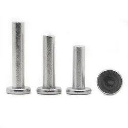 M2 M3 M4 M5 M6 M8 Aluminium Solid Rivets AL Knock Flat Head Rivet GB109