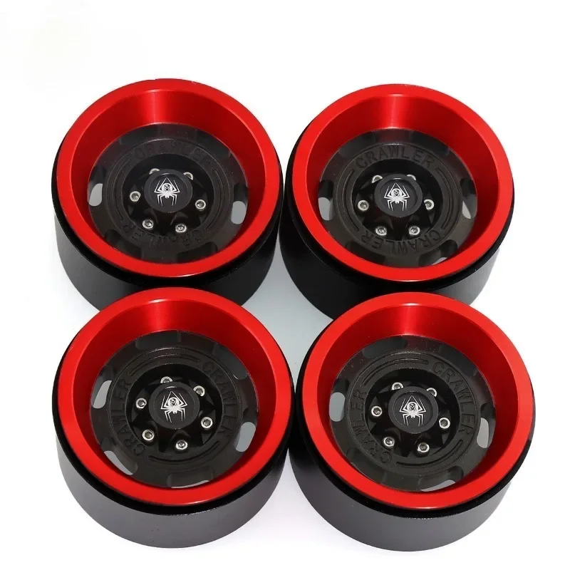 

4PCSBeadlock Wheel Rims Aluminum Alloy for 1:10 RC Crawler SCX10 90046 SCX10 III AXI03007 CC01 D90 D110 1.9 Crawler Tires